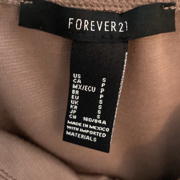 Forever 21, brown, size small, cropped tank - Picture 2 of 2